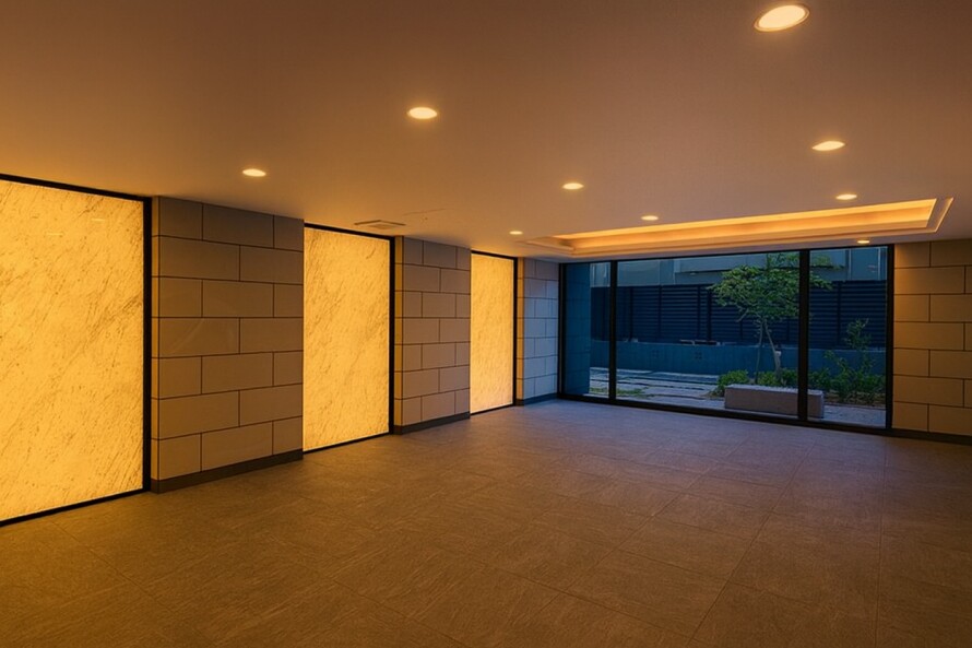 サンクレイドル小作　ビアンコカラーラ光壁